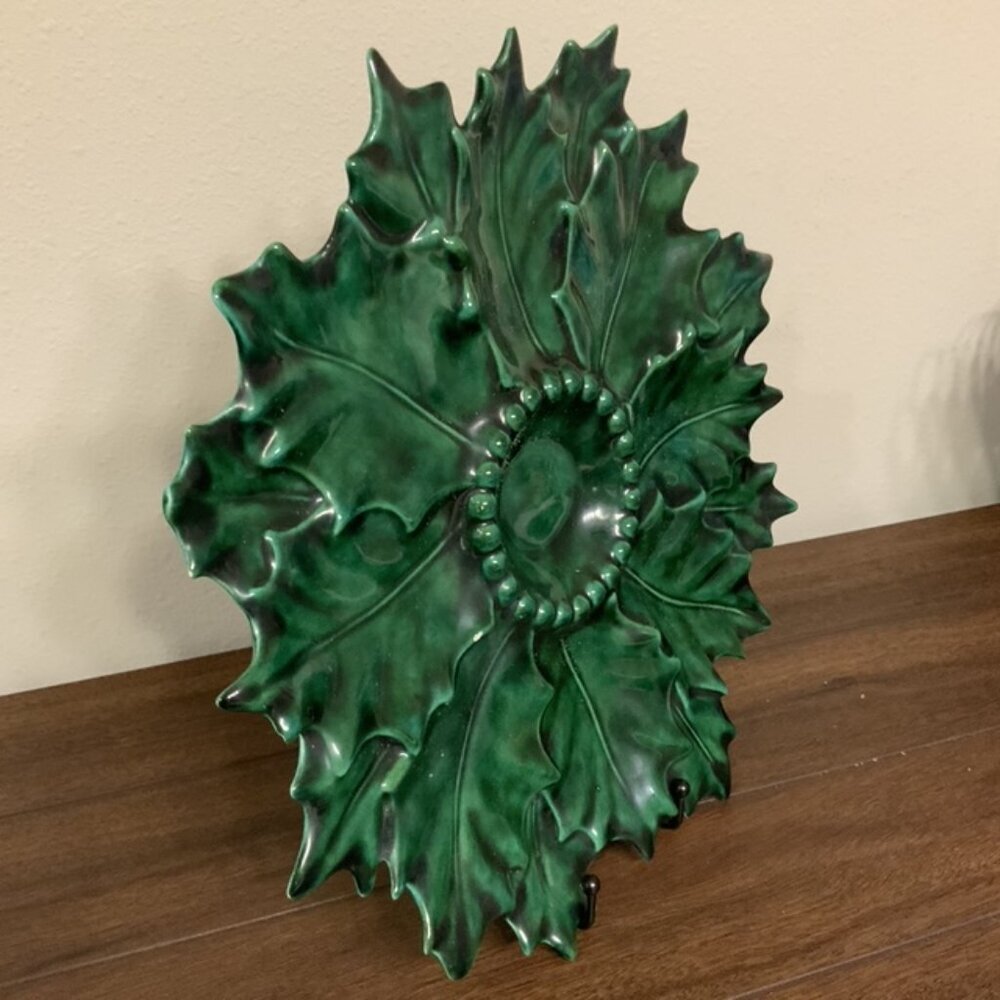 Jamar Mallory Ceramic Studio Vintage Holly Relish Dish Serving Platter - Picture 8 of 9